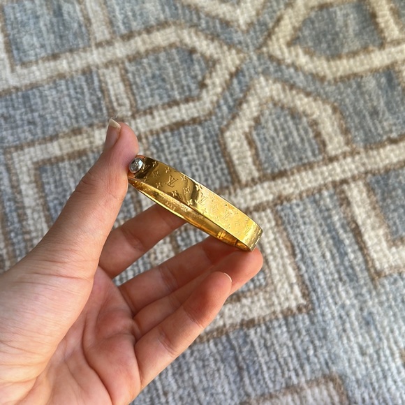 Louis Vuitton Gold Nanogram Cuff - Picture 5 of 8